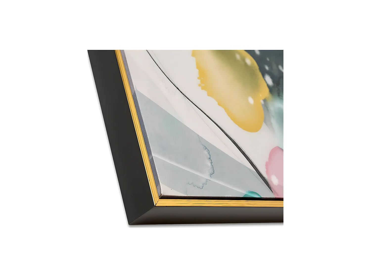 Juego de 2 cuadros 82*82 abstracto tonos azul y rosa jade