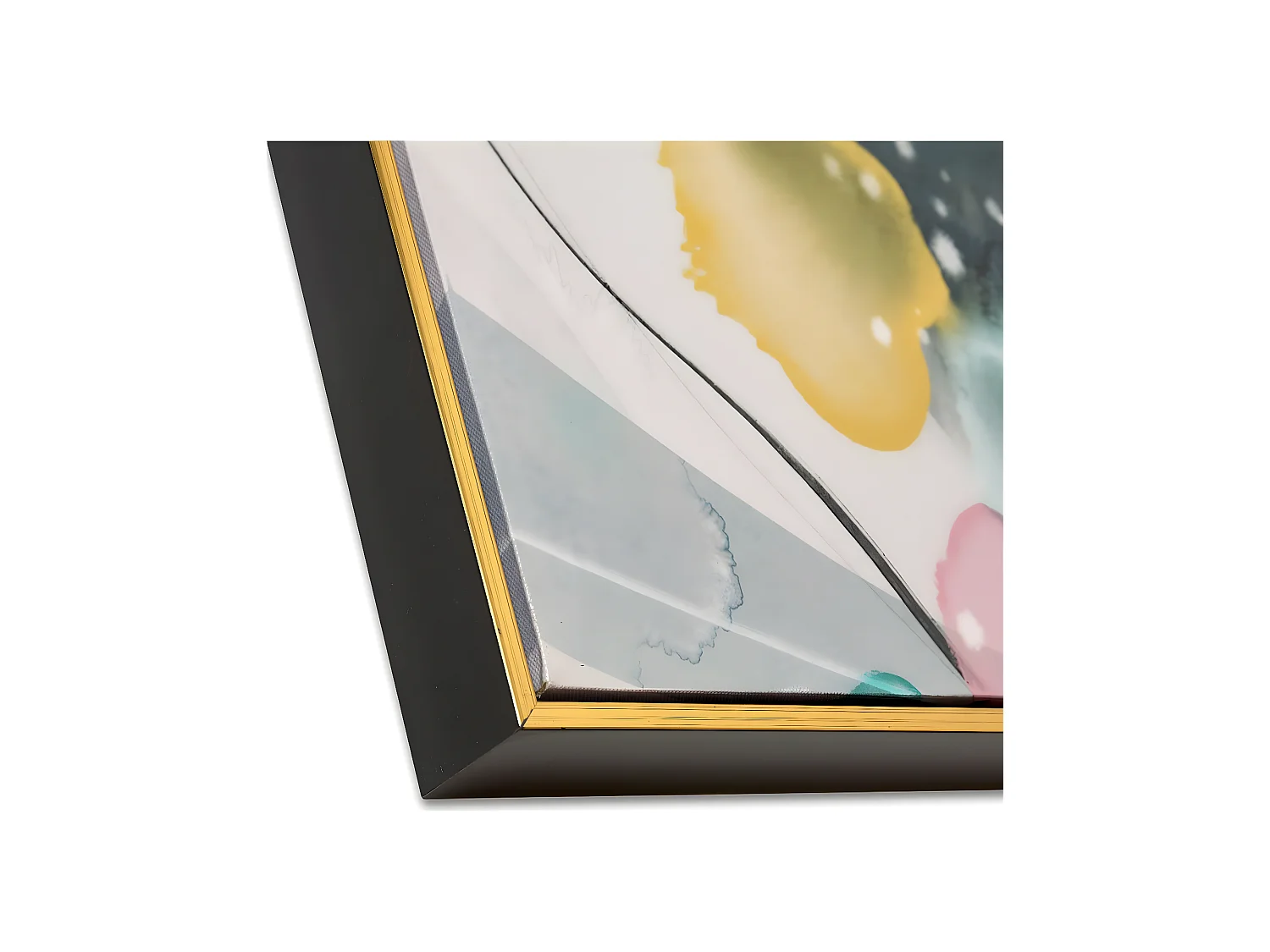 Juego de 2 cuadros 82*82 abstracto tonos azul y rosa jade