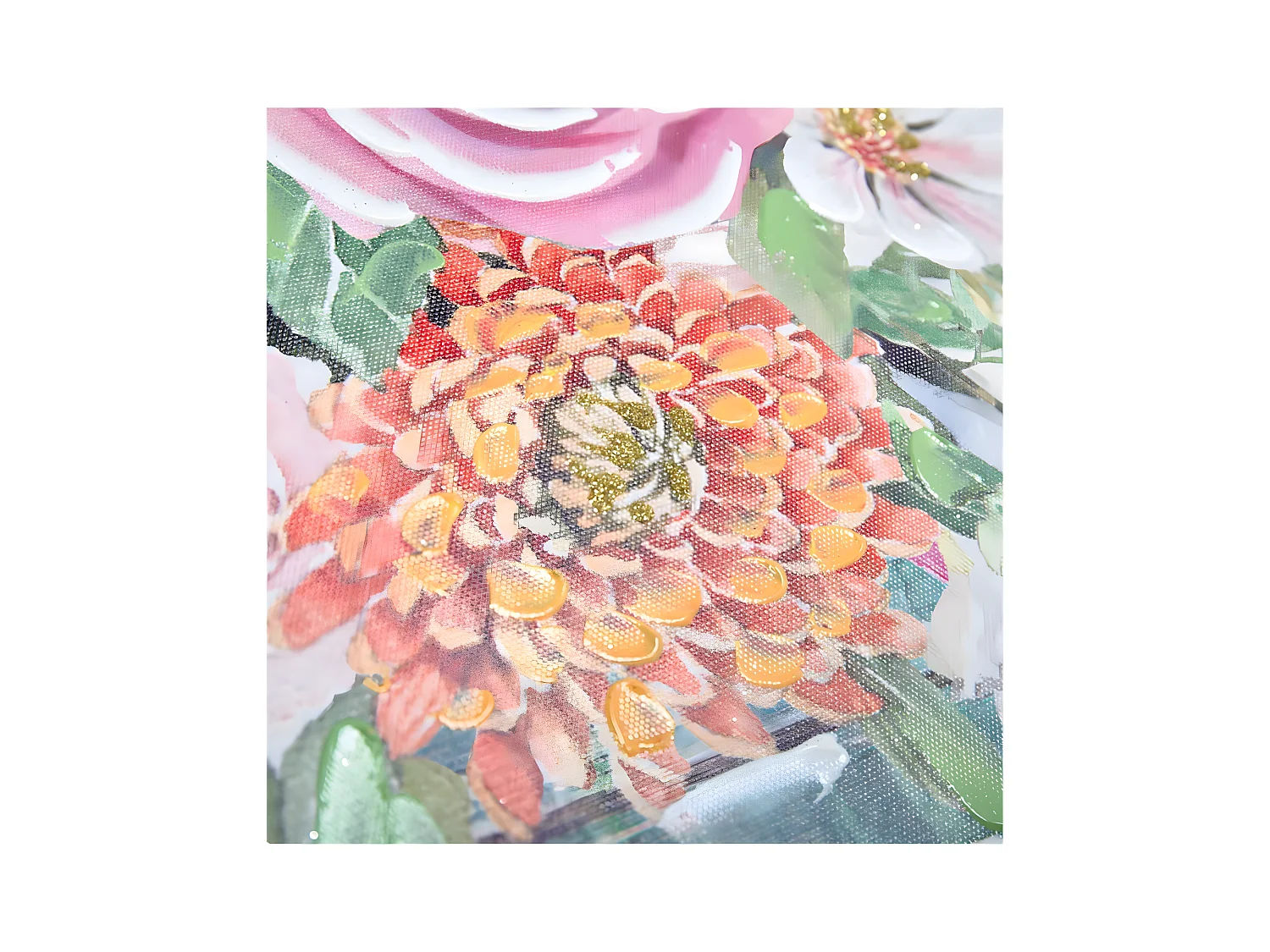 Juego de 2 cuadros 50*50 ramo flores nora