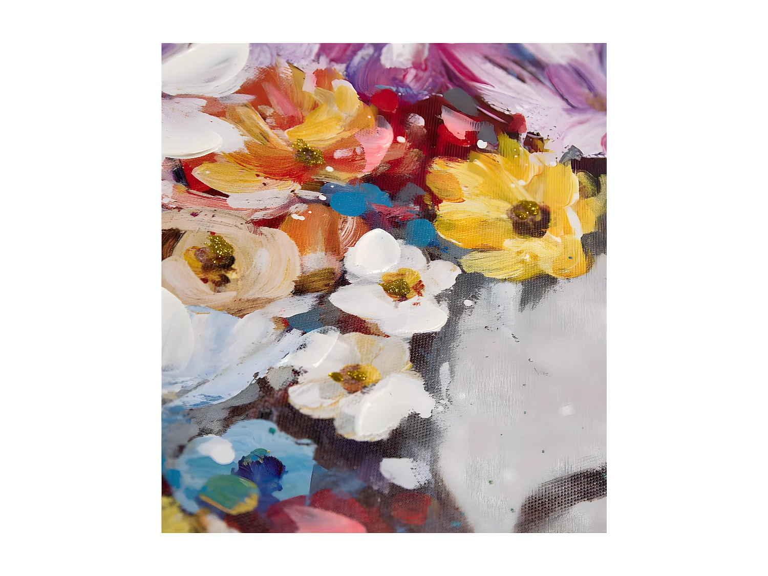 Juego de 2 cuadros 62*82 con marco mujer flores colores elegant