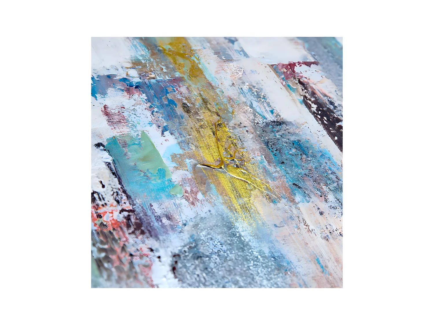 Juego de 2 lienzos 80*80 abstracto ciudades personas dallas