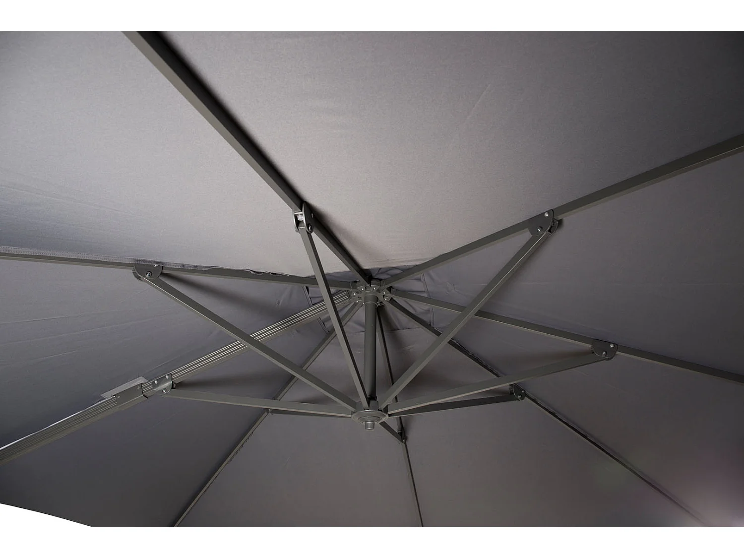 Parasol Design "Leeds" 293cm Gris Foncé