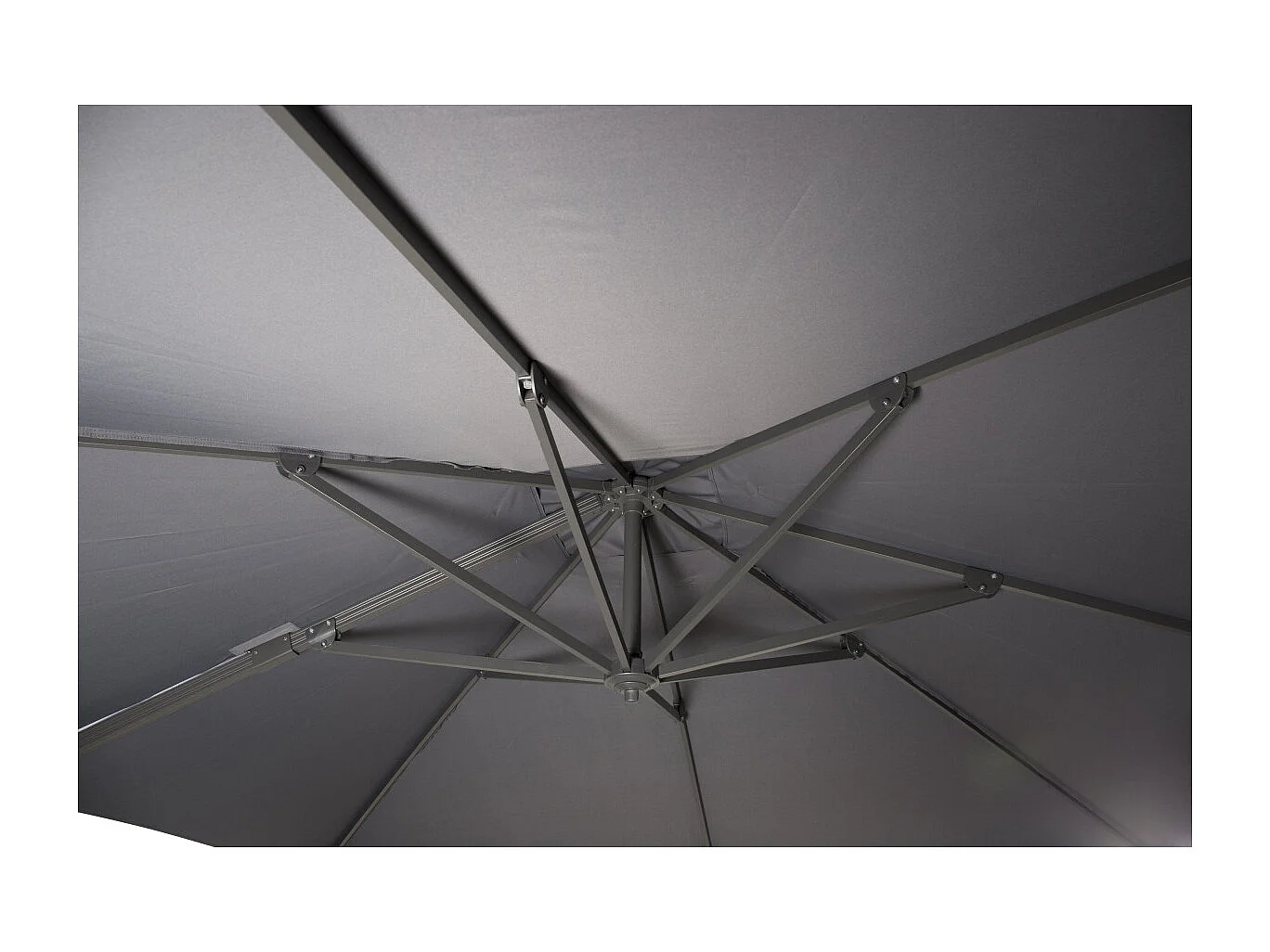 Parasol Design "Leeds" 293cm Gris Foncé