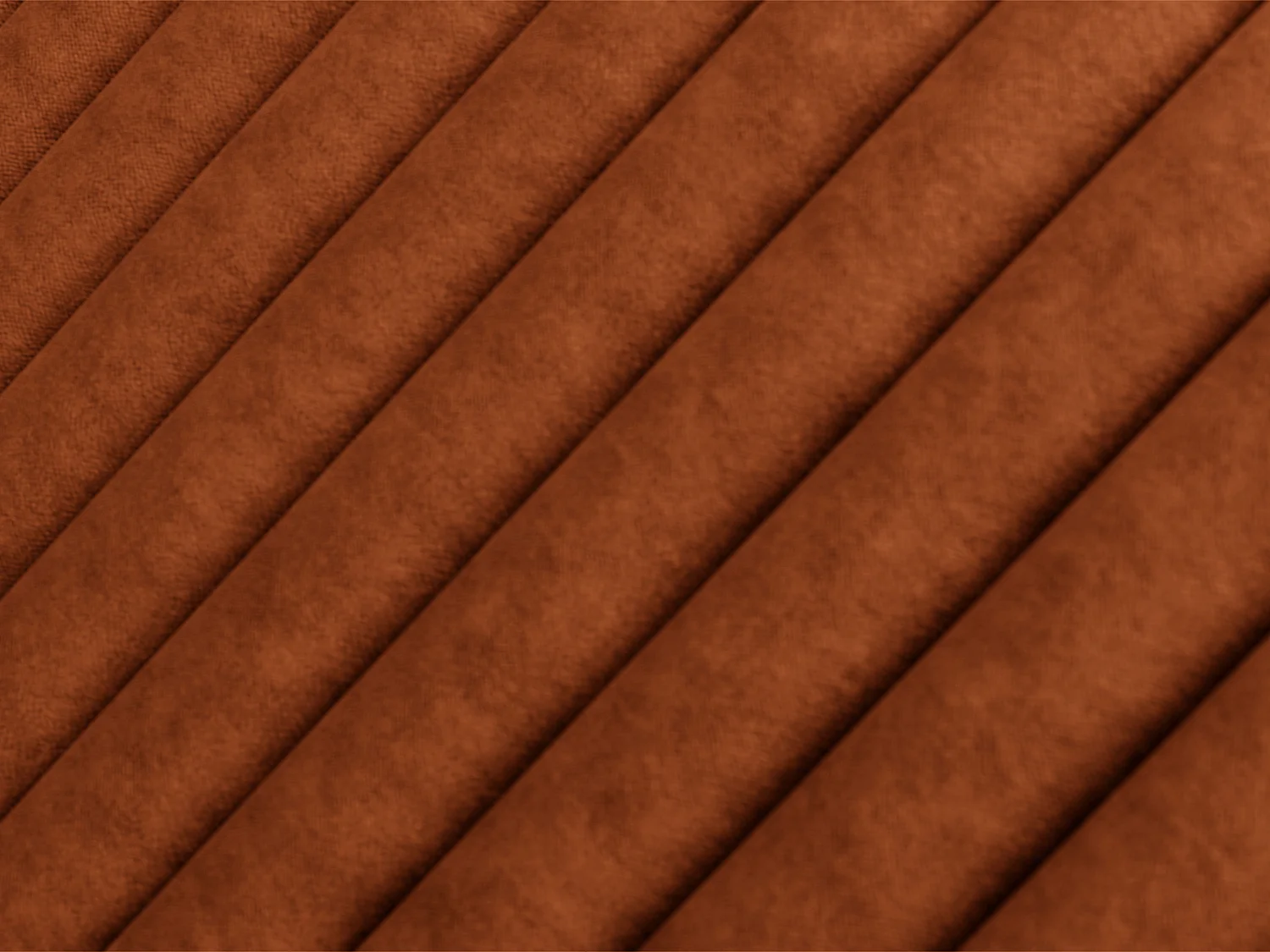 Sengegavl med vertikale syninger - 150 cm - Stof - Terracotta - SARAH