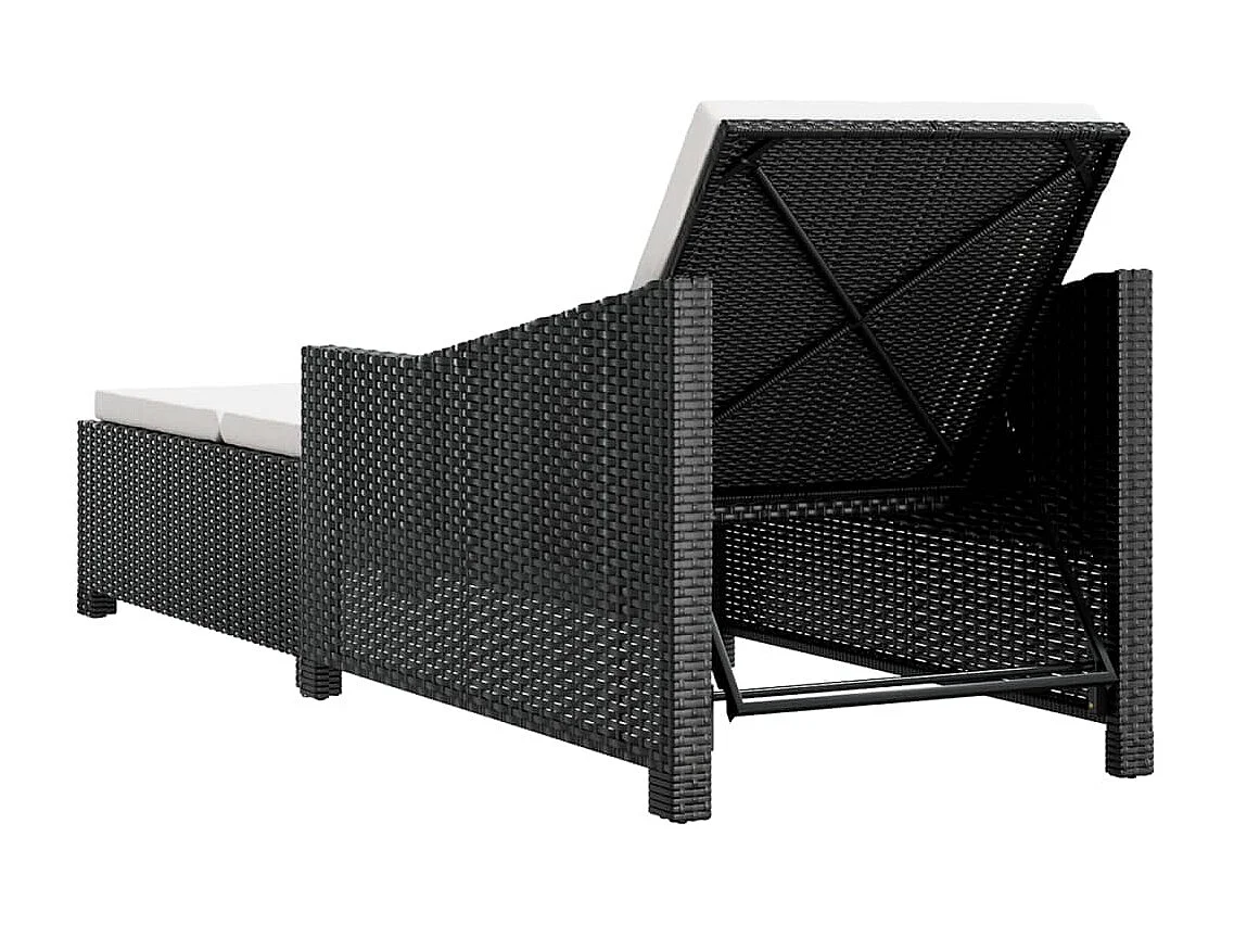 Transat chaise longue bain résine blanche 181.5 x 68 x 29 cm 02_0012305