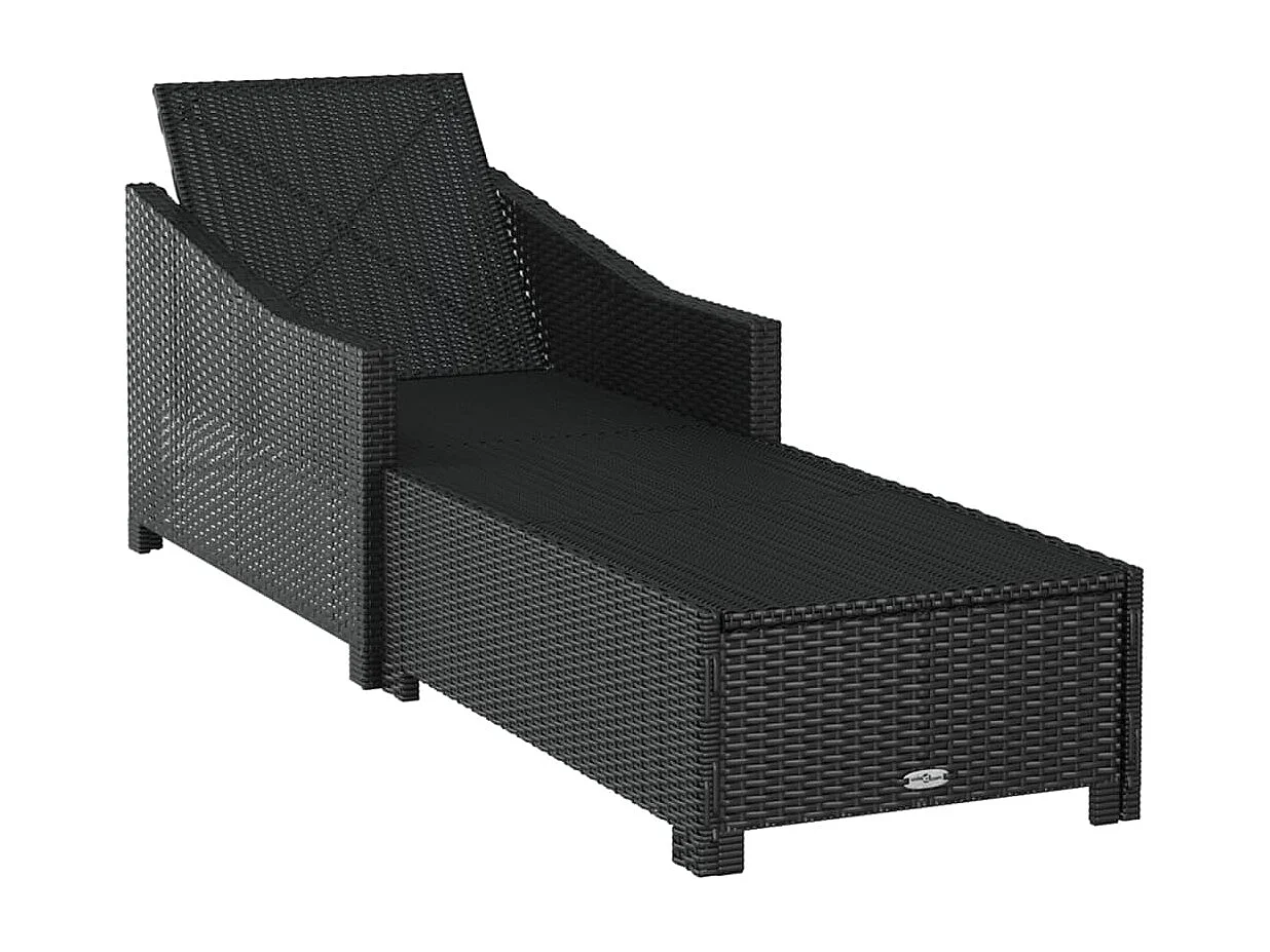 Transat chaise longue bain résine blanche 181.5 x 68 x 29 cm 02_0012305