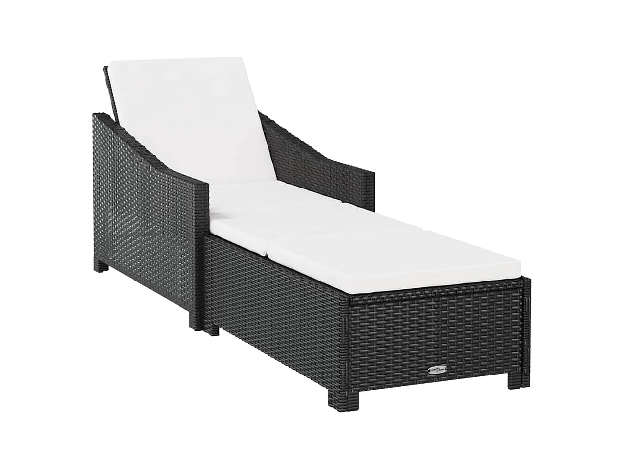 Transat chaise longue bain résine blanche 181.5 x 68 x 29 cm 02_0012305