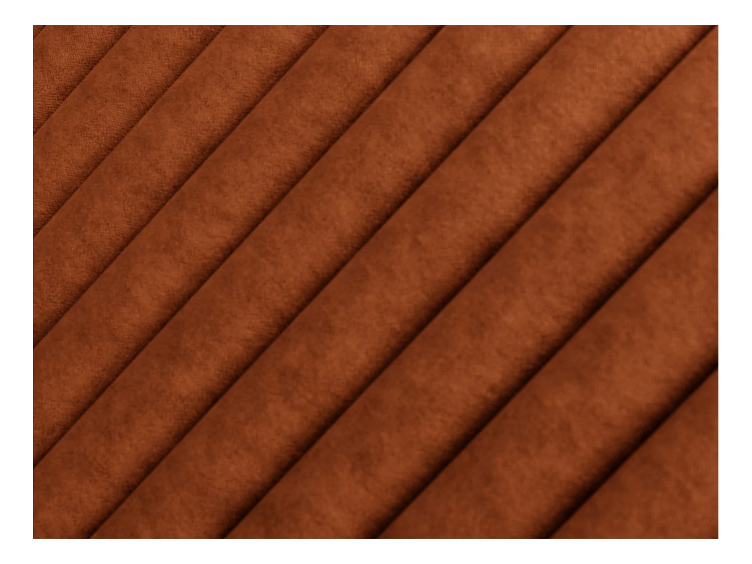 Sengegavl med lodrette syninger - 200 cm - Stof - Terracotta - SARAH