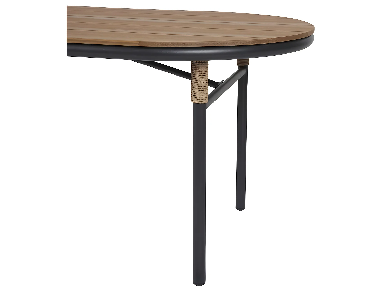 Romeo table de jardin 92x180 cm teck décor.