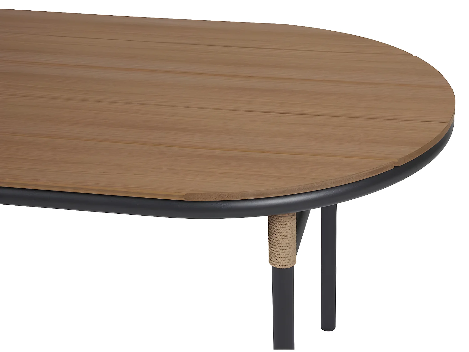 Romeo table de jardin 92x180 cm teck décor.