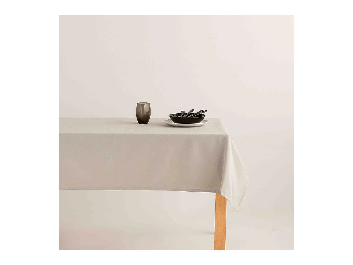 Mantel antimanchas 100% algodón Kahu Gris 140x100 cm