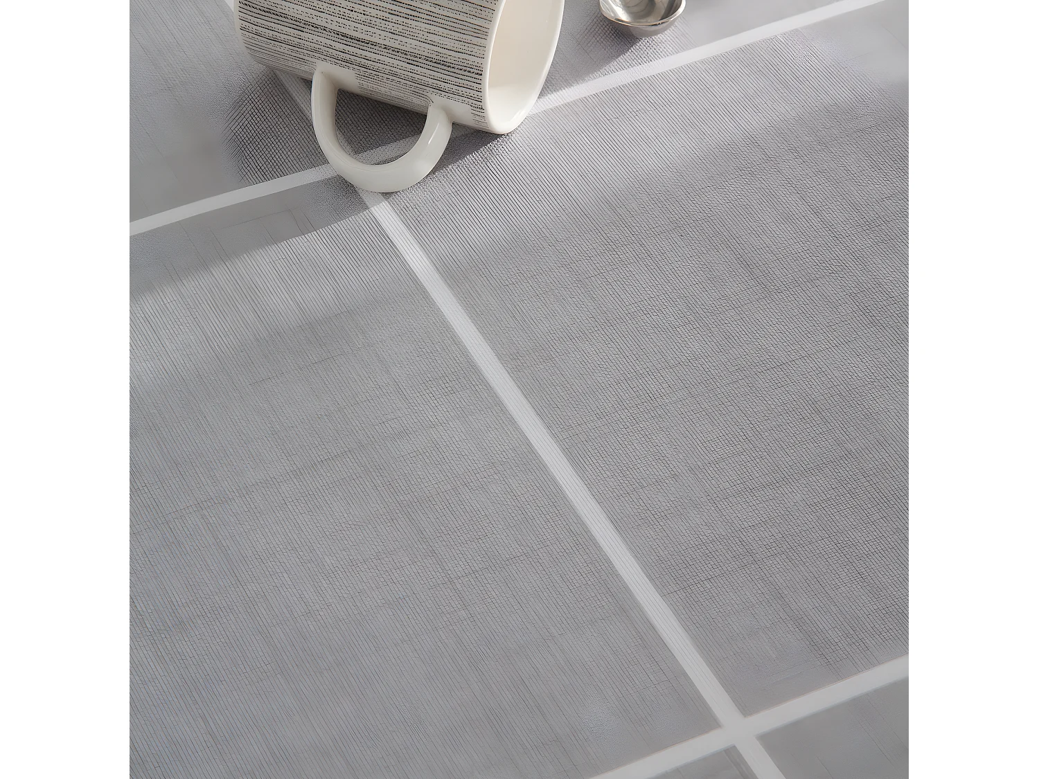 Mantel antimanchas 100% algodón Window Perla 140x240 cm