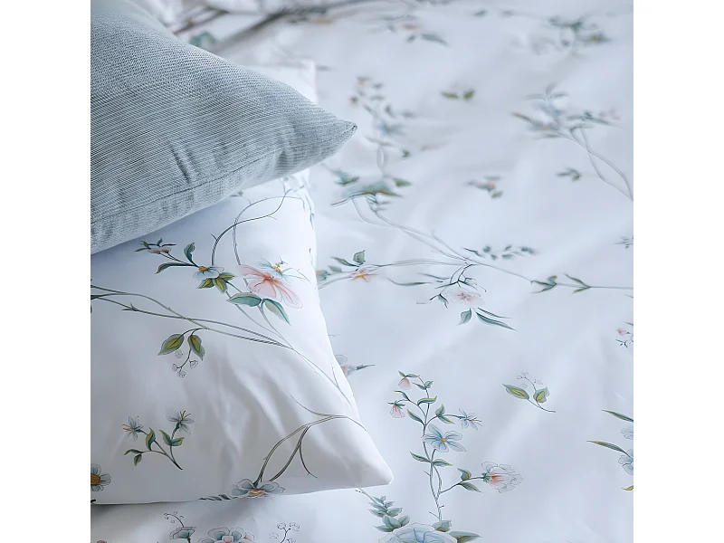 Funda nórdica Avila cama 135 cm - 220x220 cm, algodón 200 hilos. Cierre con botones.