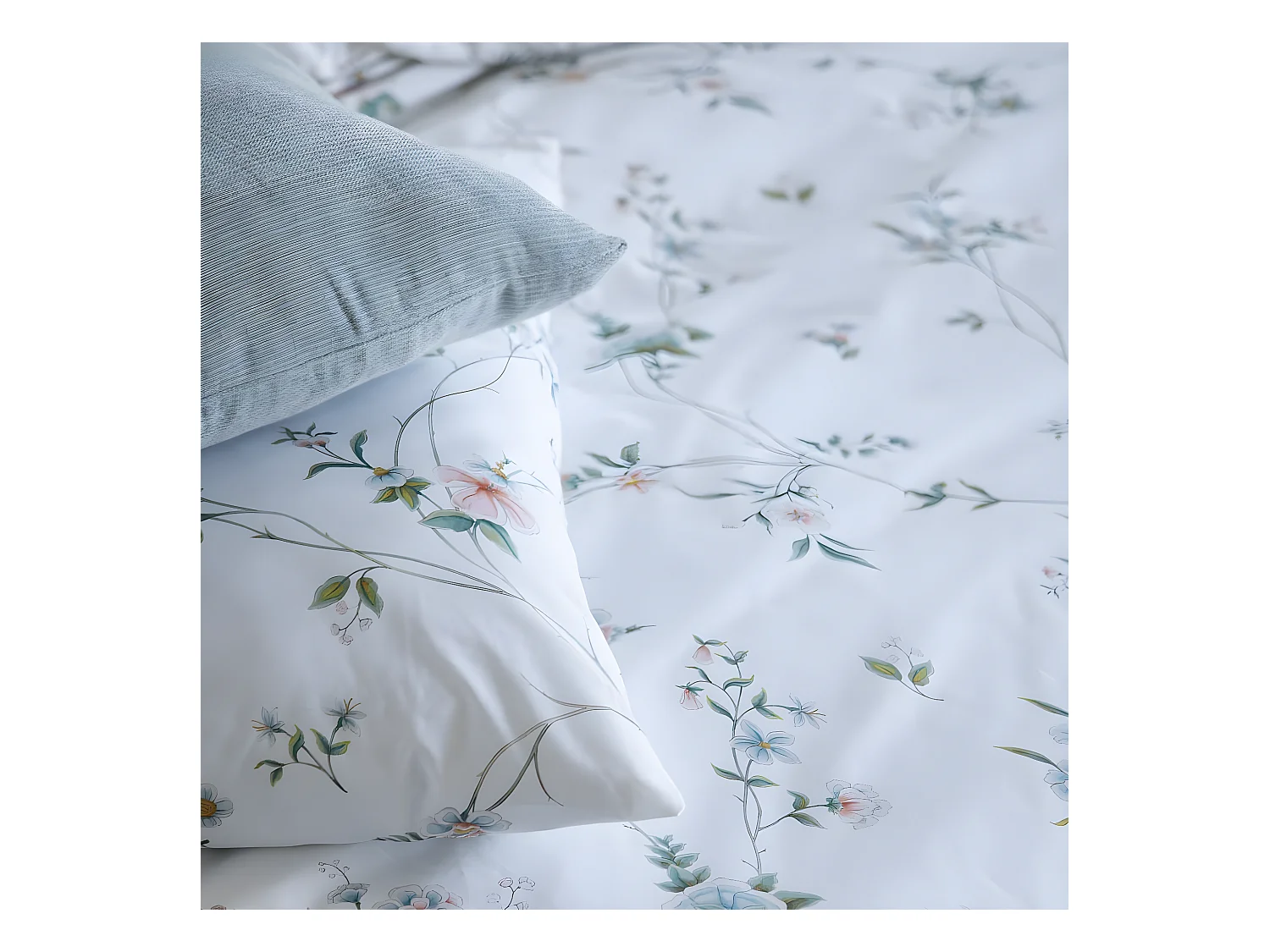 Funda nórdica Avila cama 135 cm - 220x220 cm, algodón 200 hilos. Cierre con botones.