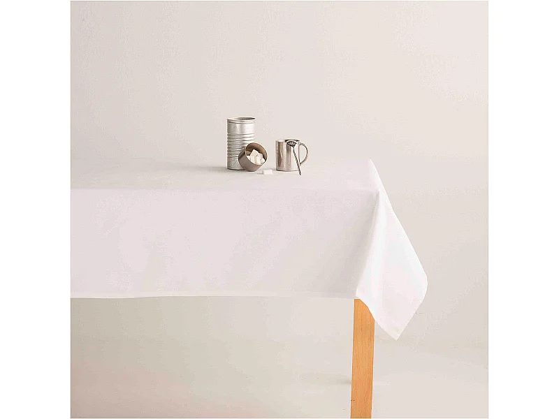 Tovaglia antimacchia in 100% cotone Kahu Blanco 140x100 cm
