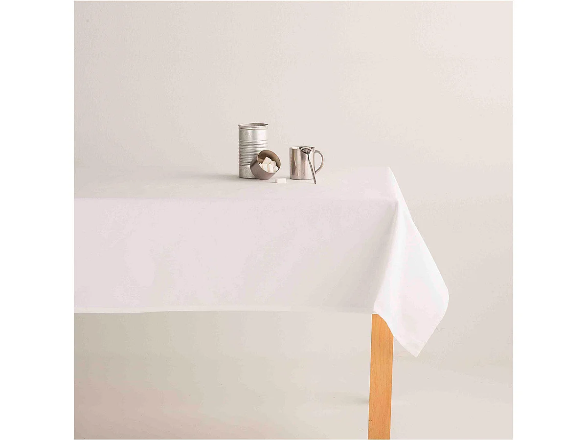 Tovaglia antimacchia in 100% cotone Kahu Blanco 140x100 cm