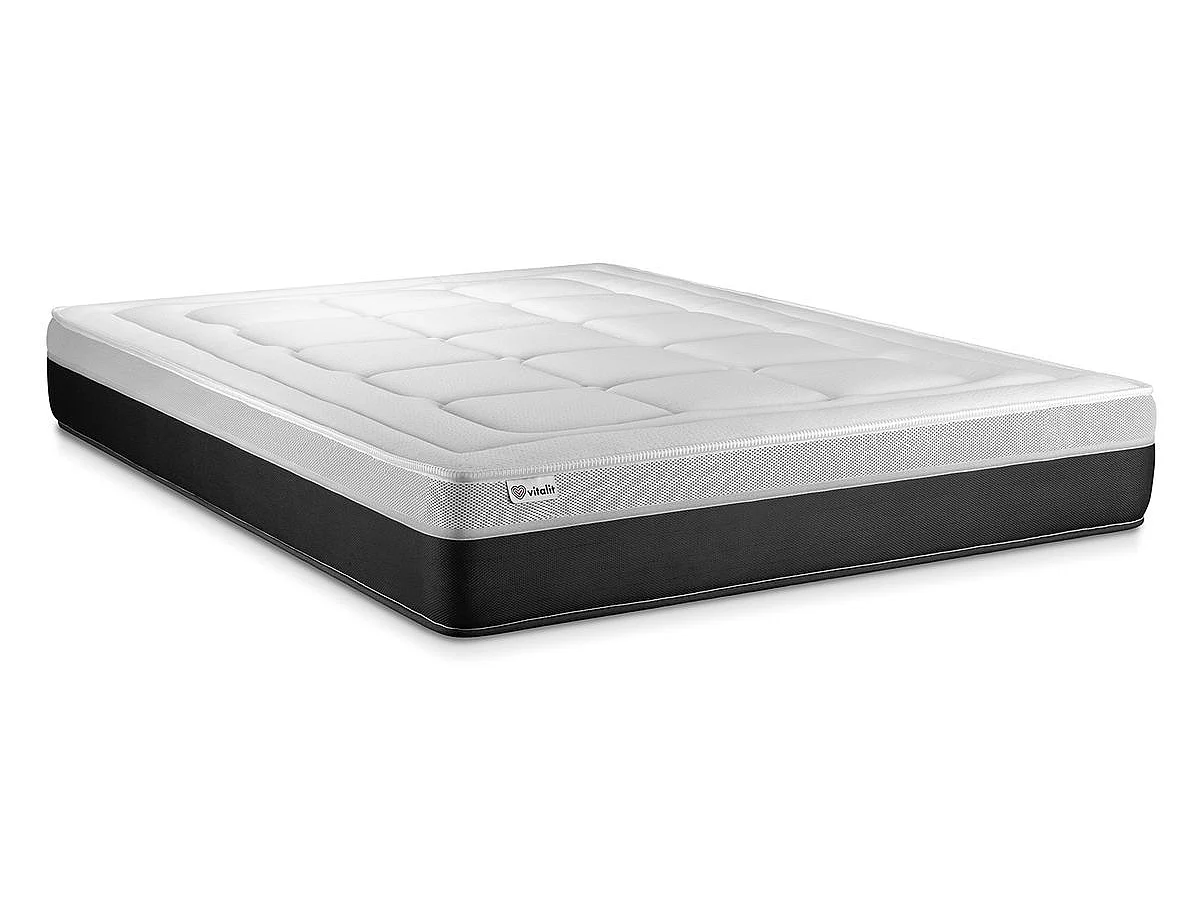 Pack cama completa - Colchón 180x200cm + Somier con láminas (kit) + 2 almohadas + Edredón - Vital Form