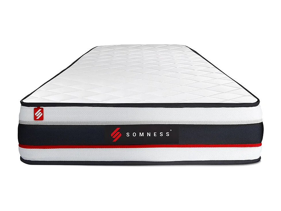 Ensemble 90x200 matelas FORM + sommier kit noir