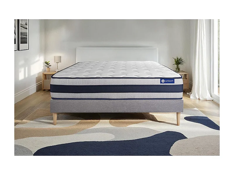Actilatex ergo matratze 180x200cm + Bettgestell mit lattenrost - Dicke : 24cm - Latex und Memory-Schaum - H4