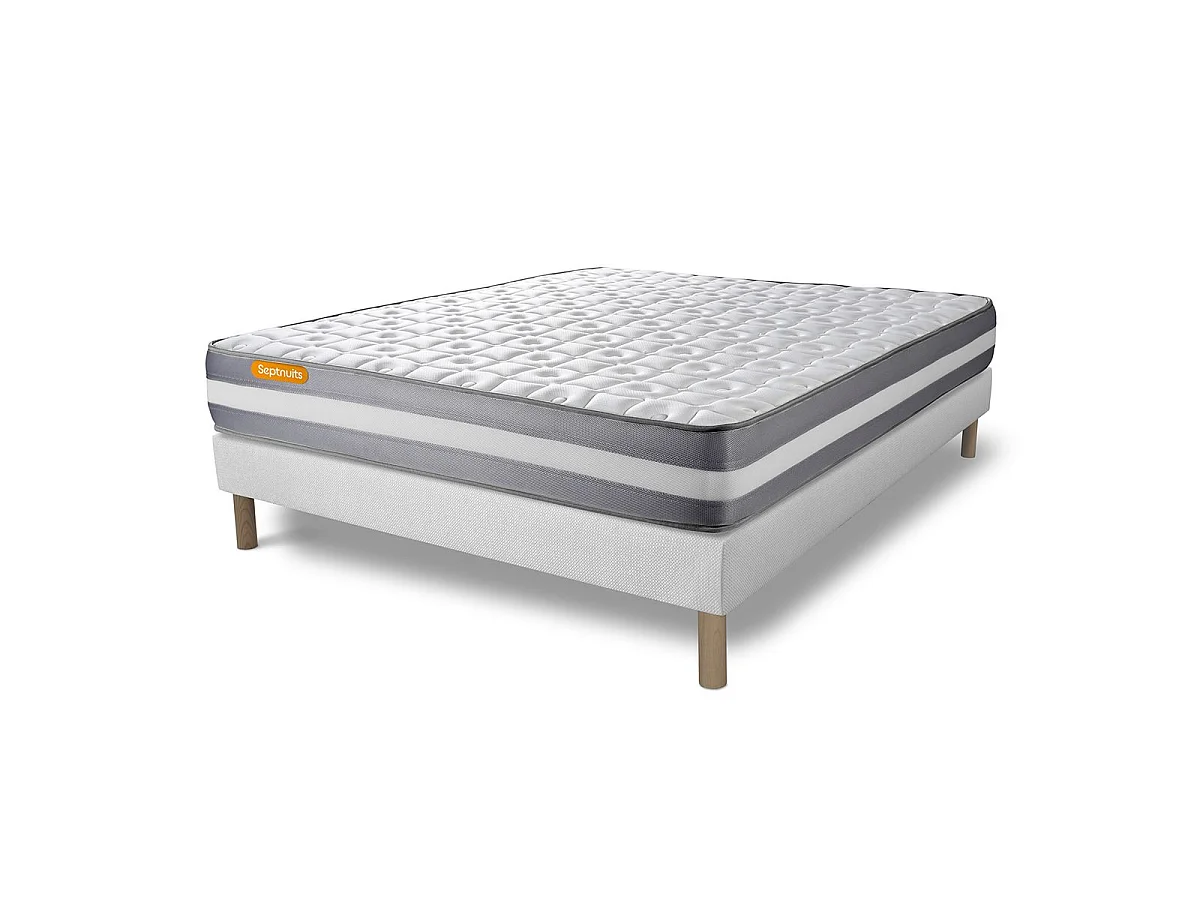 Matelas + sommier 160x200 Memo Plus Mémoire de forme 3 zones