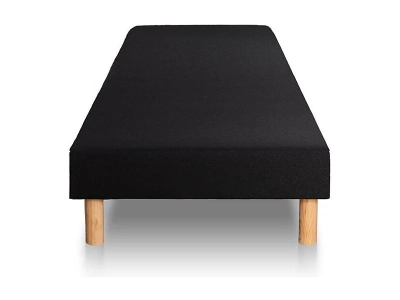 Ensemble Suite 90x190 Ressorts ensachés, mémoire de forme 5 zones sommier noir