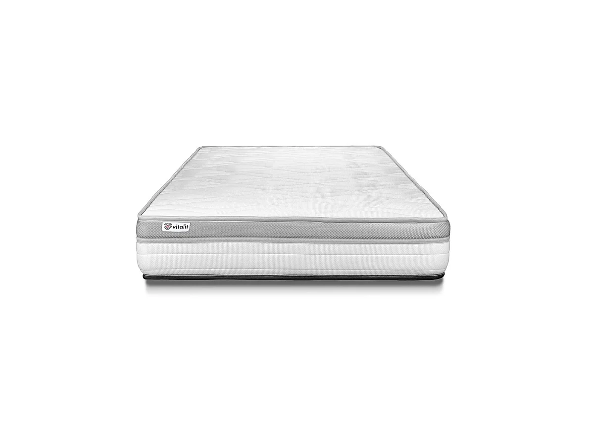 VITAL RELAX Madrassset - 18 cm - Skum - Fast - Sängbottensats Grå