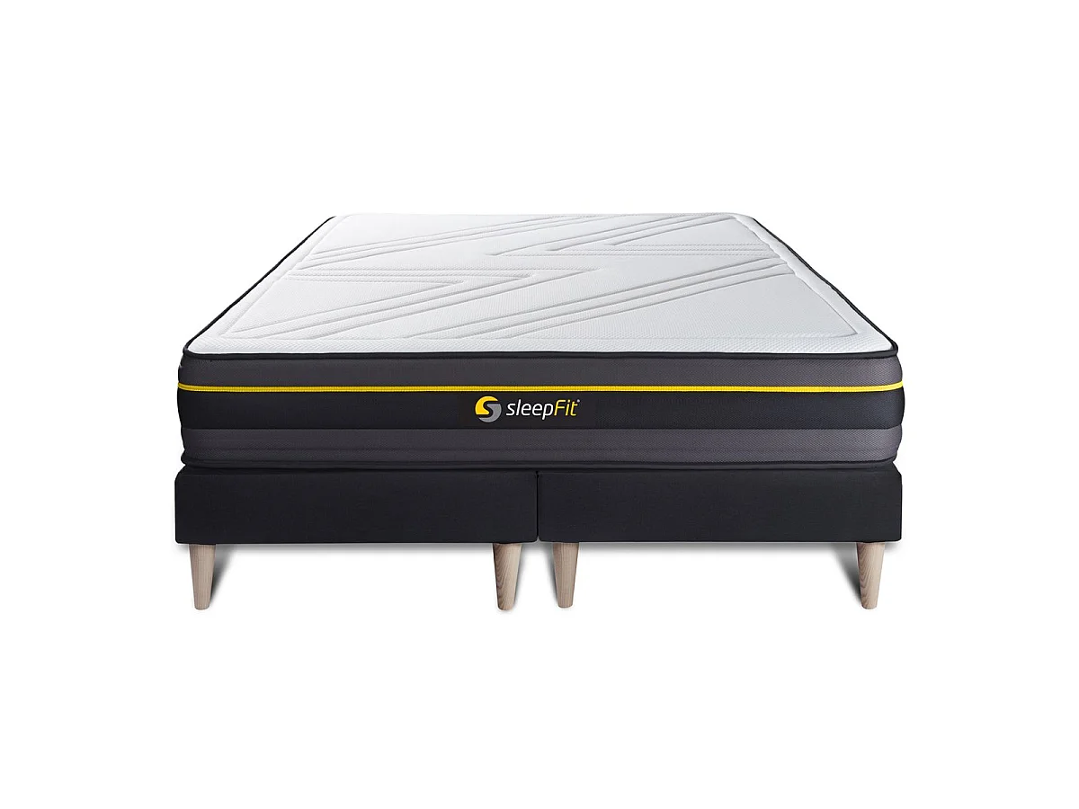 Ensemble double sommier + matelas ACTIVE à mémoire de forme 160x200