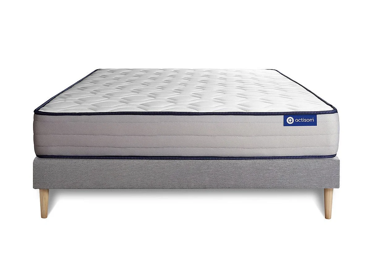 Pack colchón Actimemo form 140x200cm + Somier, espuma viscoelástica, 5 zonas de confort