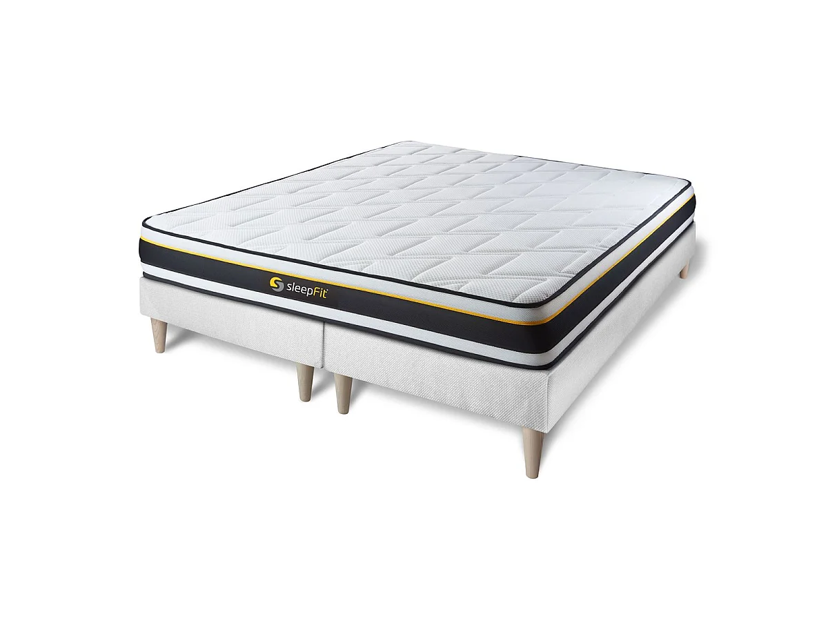 Ensemble double sommier 80x200 + matelas SOFT 160x200