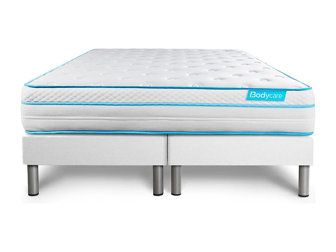 Ensemble BODYZONE+ 160x200 Ressorts ensachés, visco 5 zones Ultra épaisseur