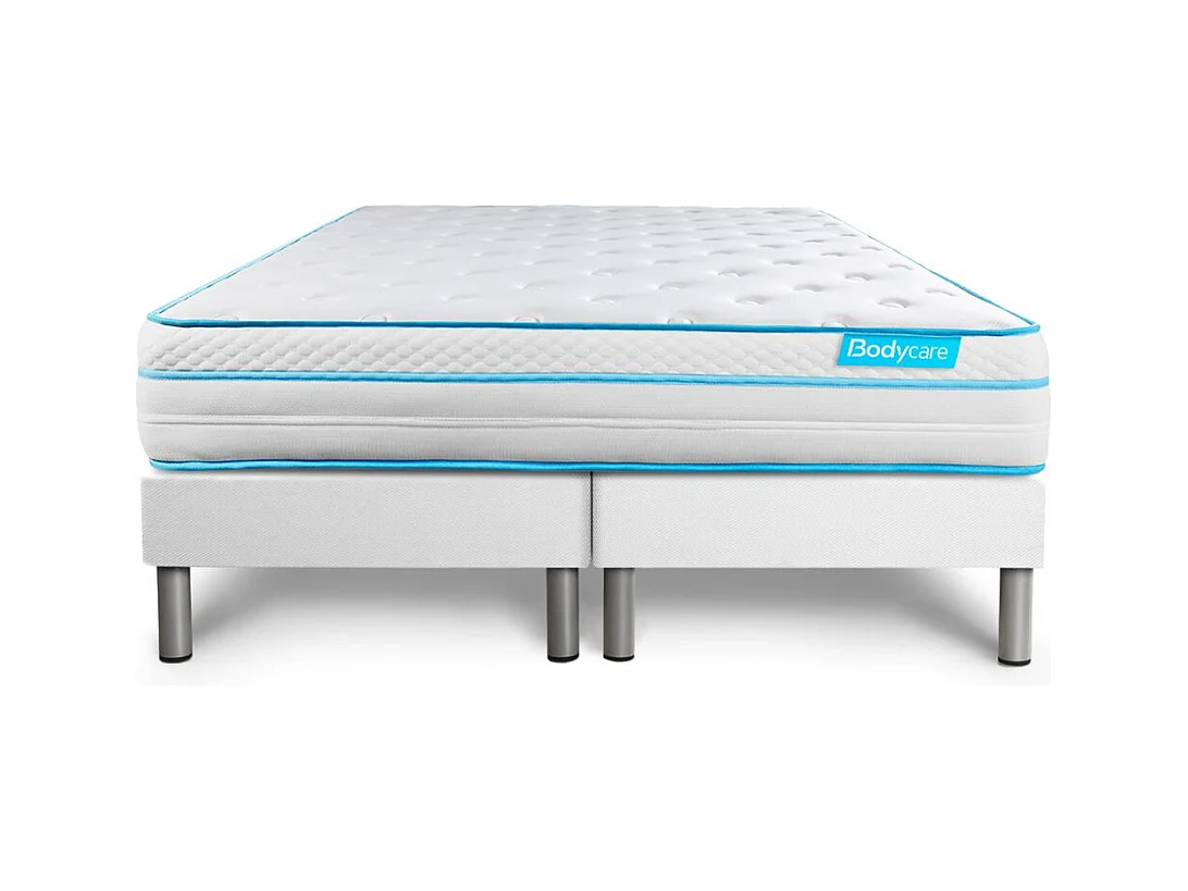Ensemble BODYZONE+ 160x200 Ressorts ensachés, visco 5 zones Ultra épaisseur