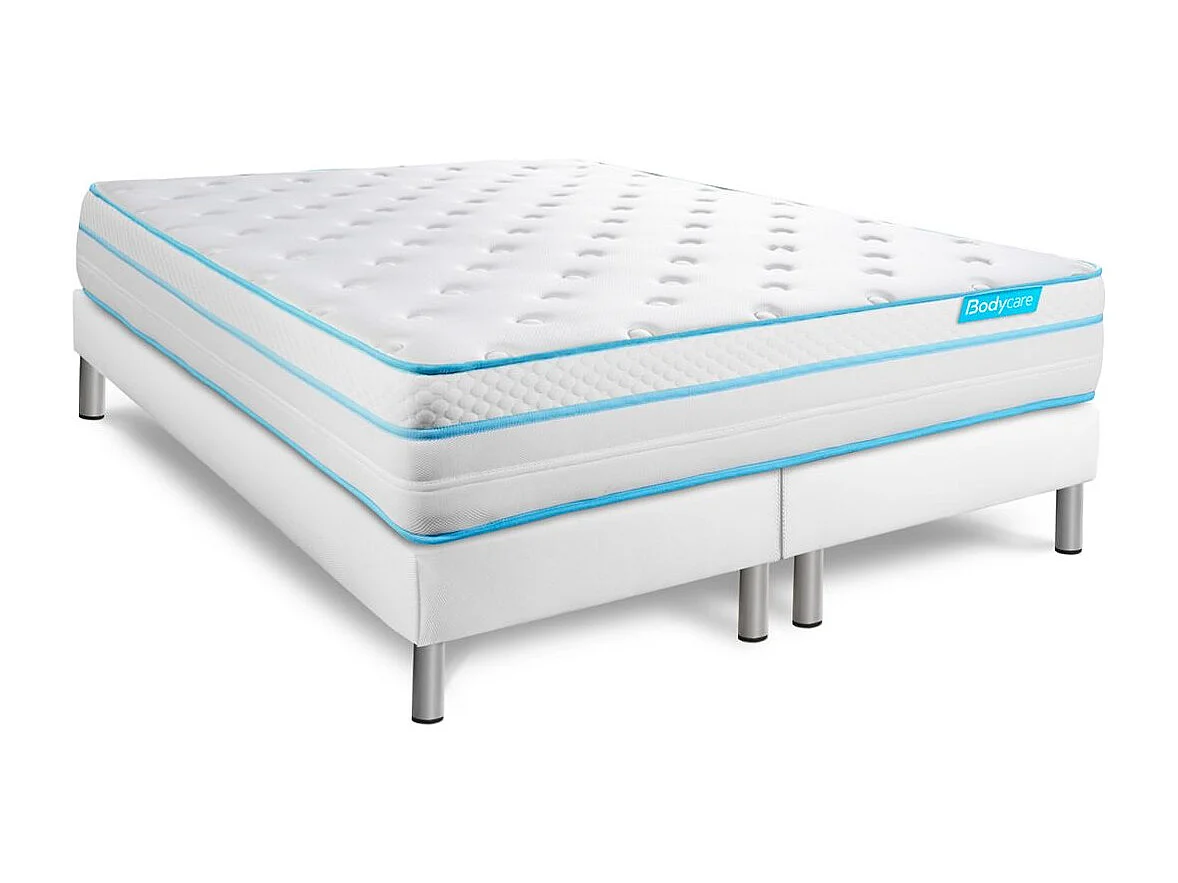 Ensemble BODYZONE+ 160x200 Ressorts ensachés, visco 5 zones Ultra épaisseur