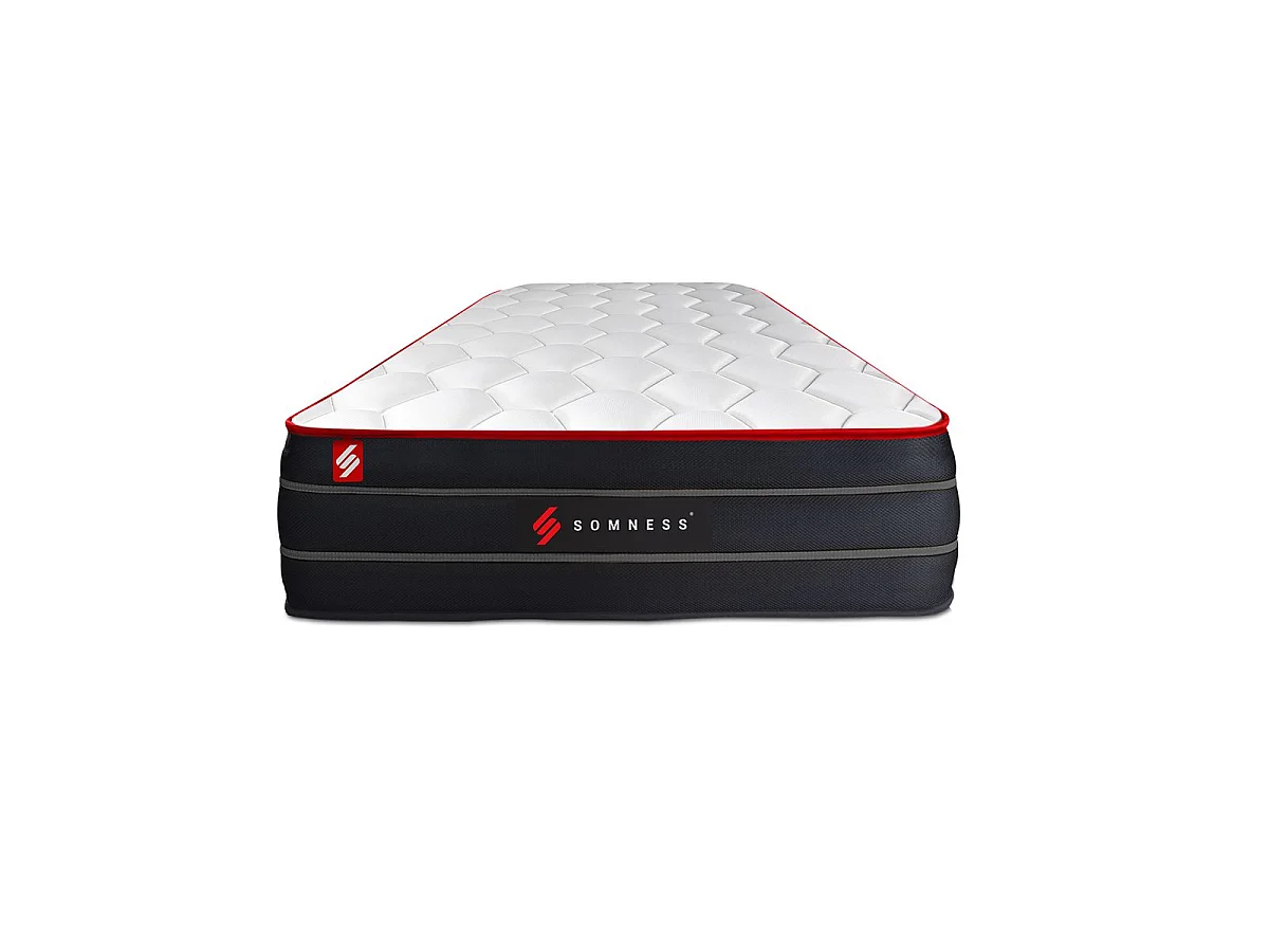 Ensemble sommier + matelas BOOST ressorts ensachés et mémoire de forme 90x200