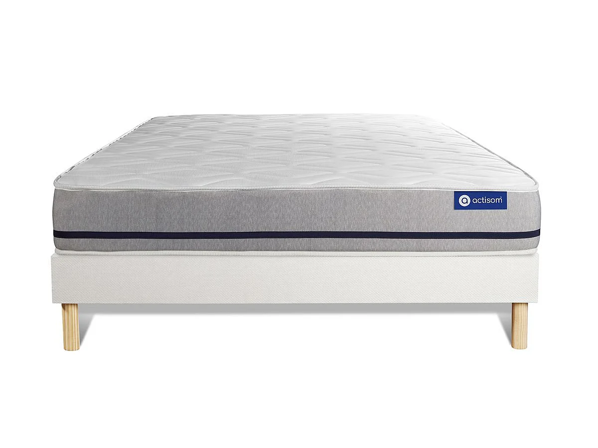 Pack colchón Actimemo soft 200x200cm + Somier multiláminas, espuma viscoelástica, 3 zonas de confort