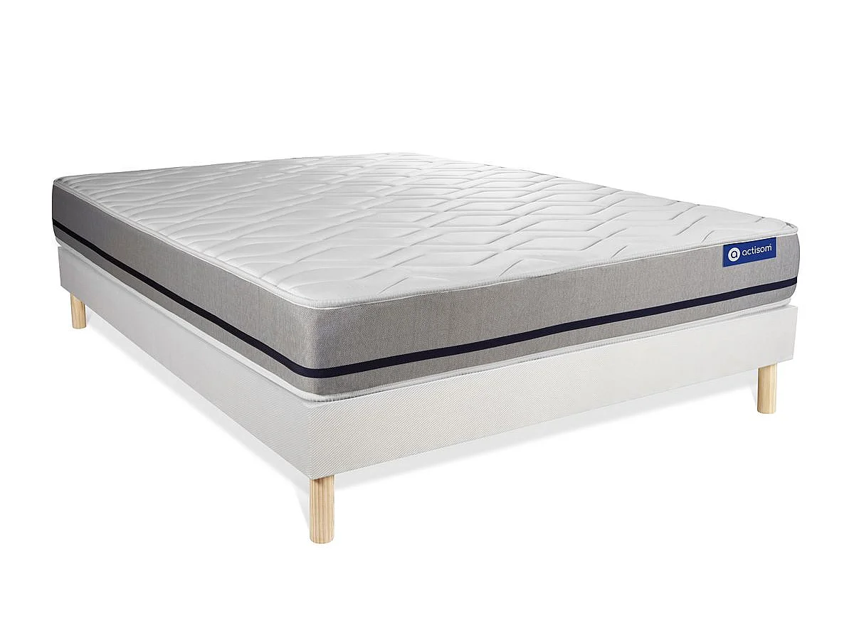 Pack colchón Actimemo soft 200x200cm + Somier multiláminas, espuma viscoelástica, 3 zonas de confort