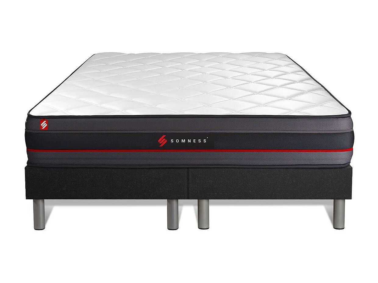 Ensemble double sommier + matelas REGEN à mémoire de forme 200x200