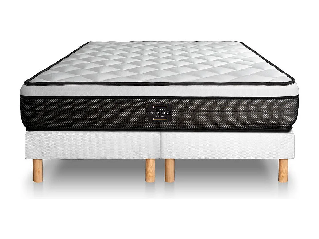 Ensemble Suite 180x200 Ressorts ensachés, mémoire de forme 5 zones