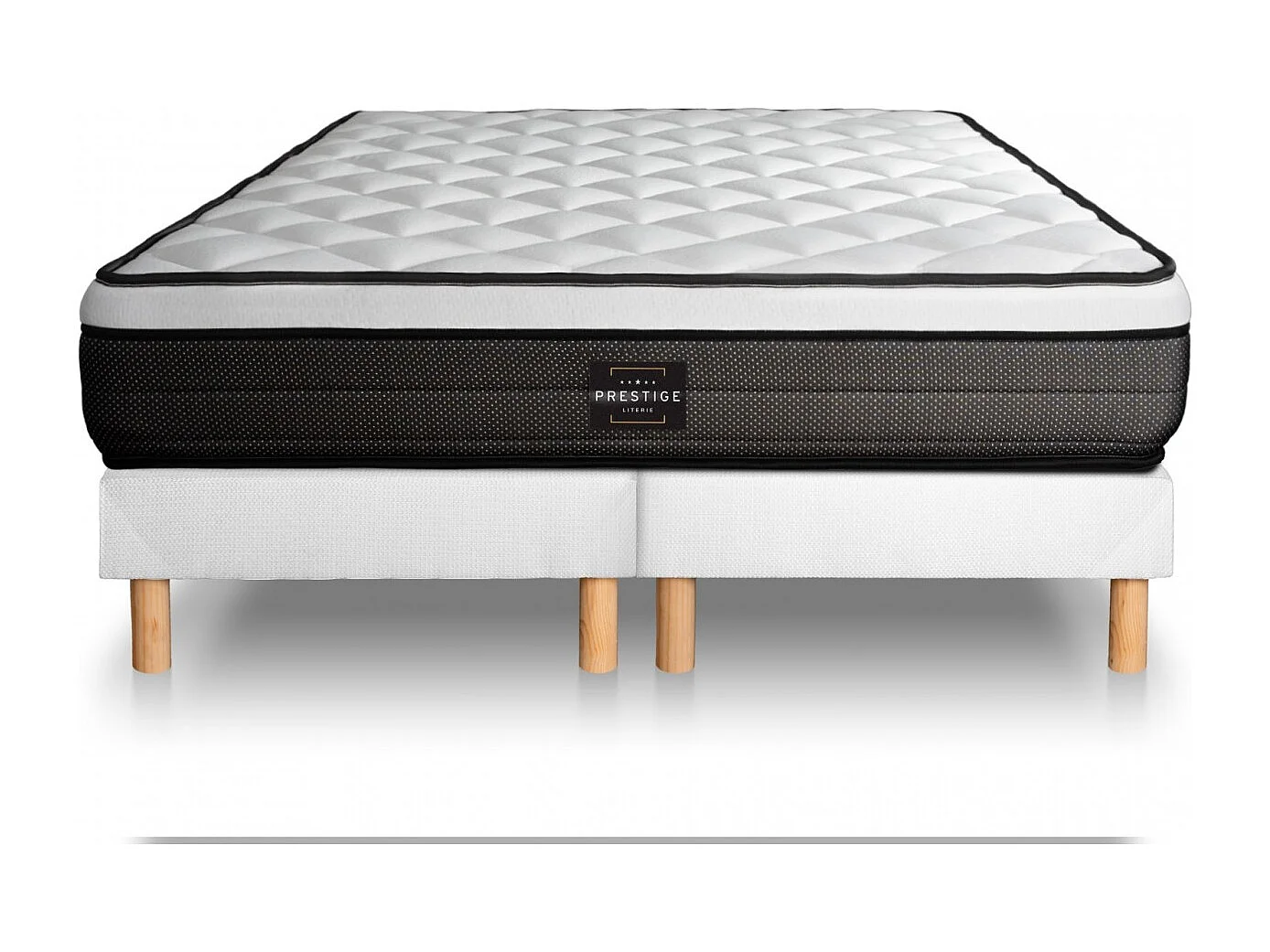 Ensemble Suite 180x200 Ressorts ensachés, mémoire de forme 5 zones