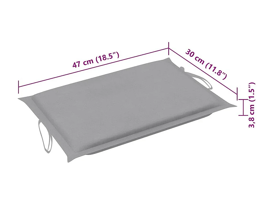 Espreguiçadeiras com almofadões 2 pcs madeira de acácia maciça