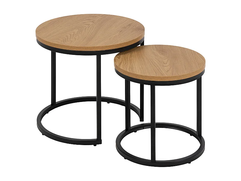 Spiro Einschubtische 2 Stk. Dekor wild Eiche.