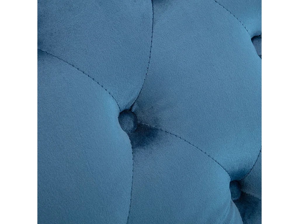 Chaiselongue Blau Samt