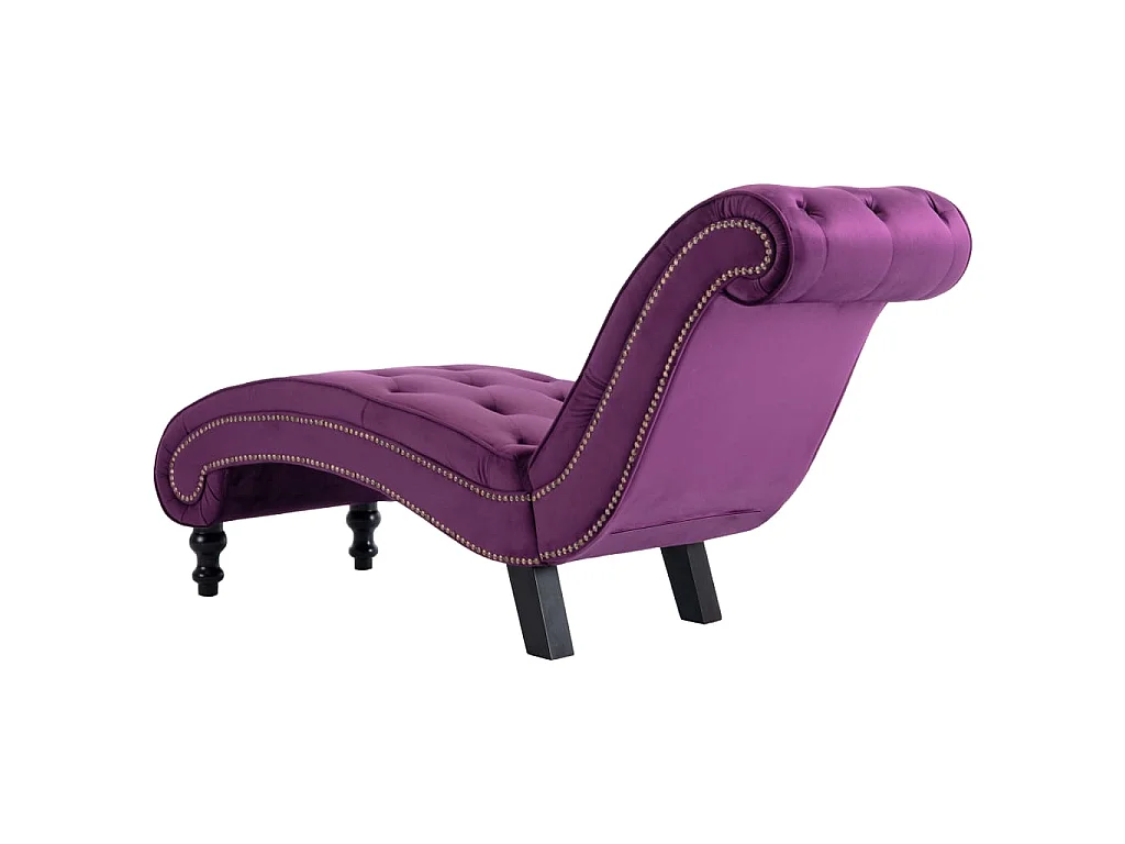 Chaise longue Velours Violet