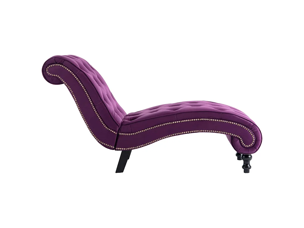 Chaise longue Velours Violet