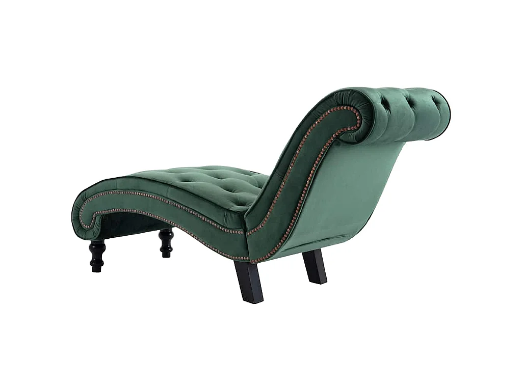 Chaiselongue Grün Samt