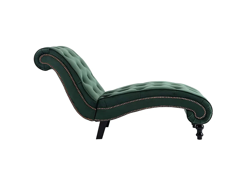 Chaiselongue Grün Samt