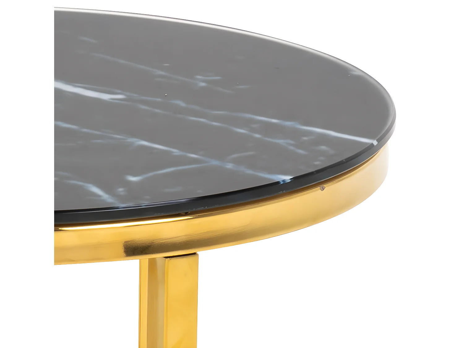 Alisma inschuiftafels 2 st marmer decor zwart.