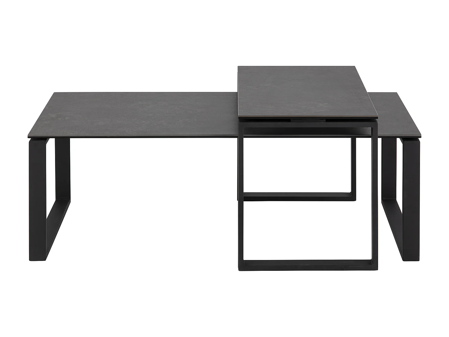 Kamma  Couchtisch Set schwarz.