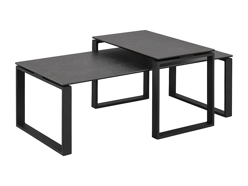 Kamma Ensemble tables basses, noir.