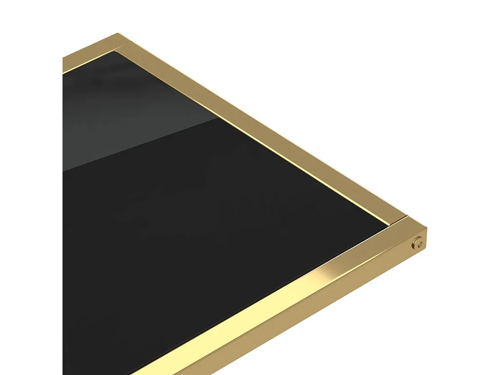 Table d'appoint pour ordinateur Noir 50x35x65 cm Verre trempé