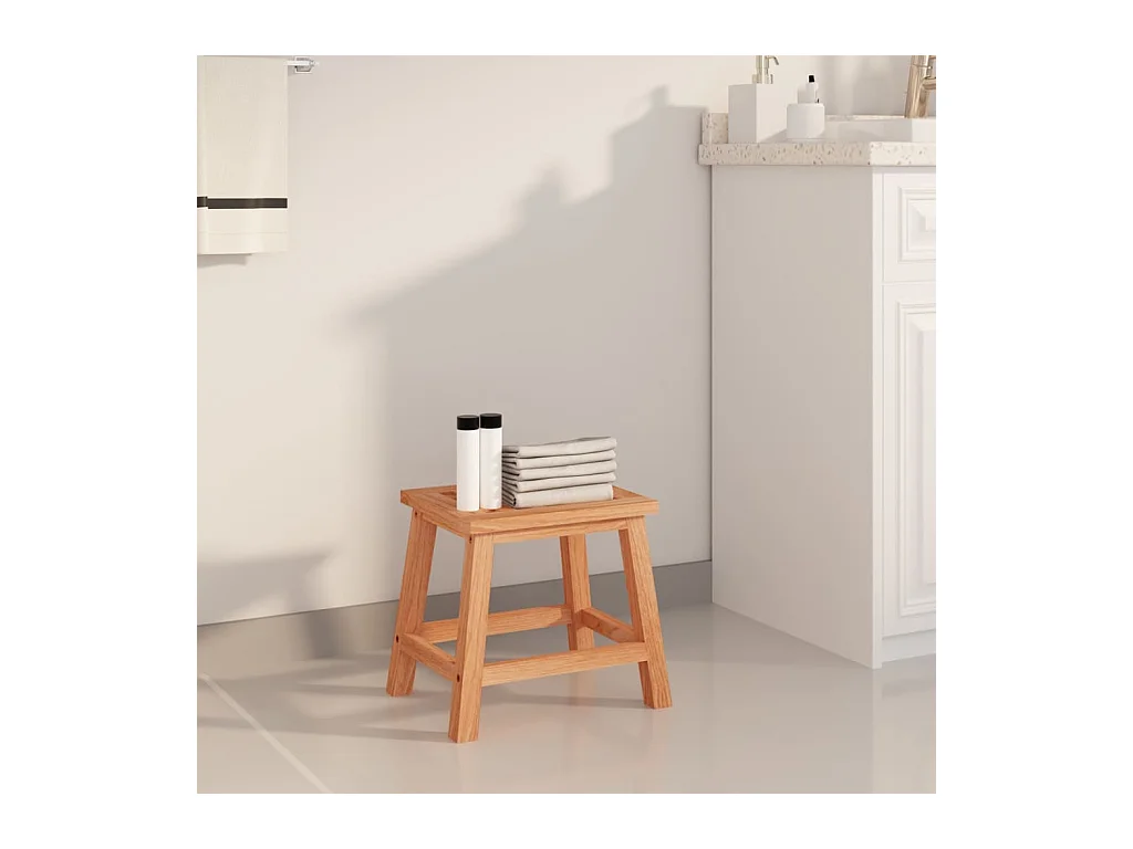 Tabouret 29x22,5x25,5 cm Bois massif de noyer